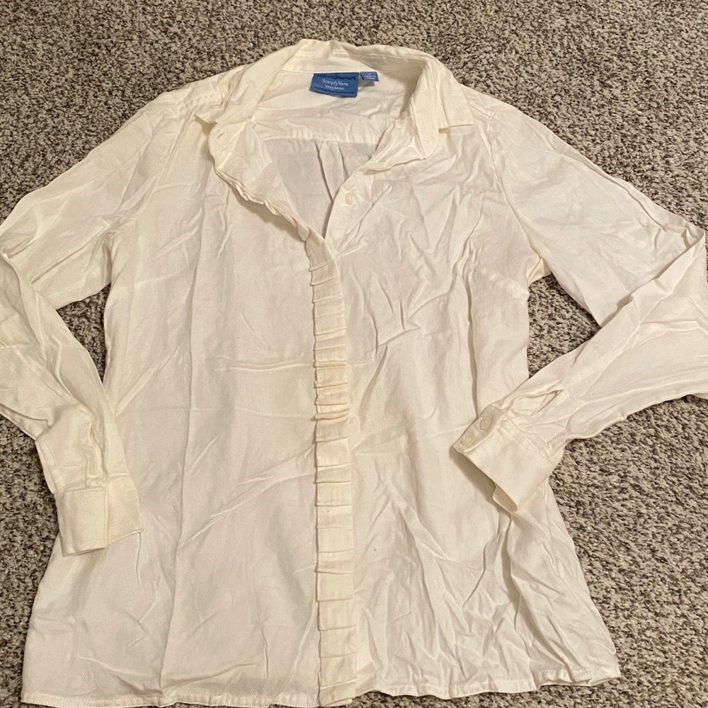 White simply Vera wang Button-Up Shirt